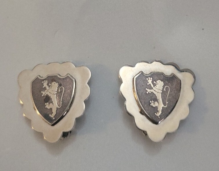 Vintage Lion Crest Clip Ons