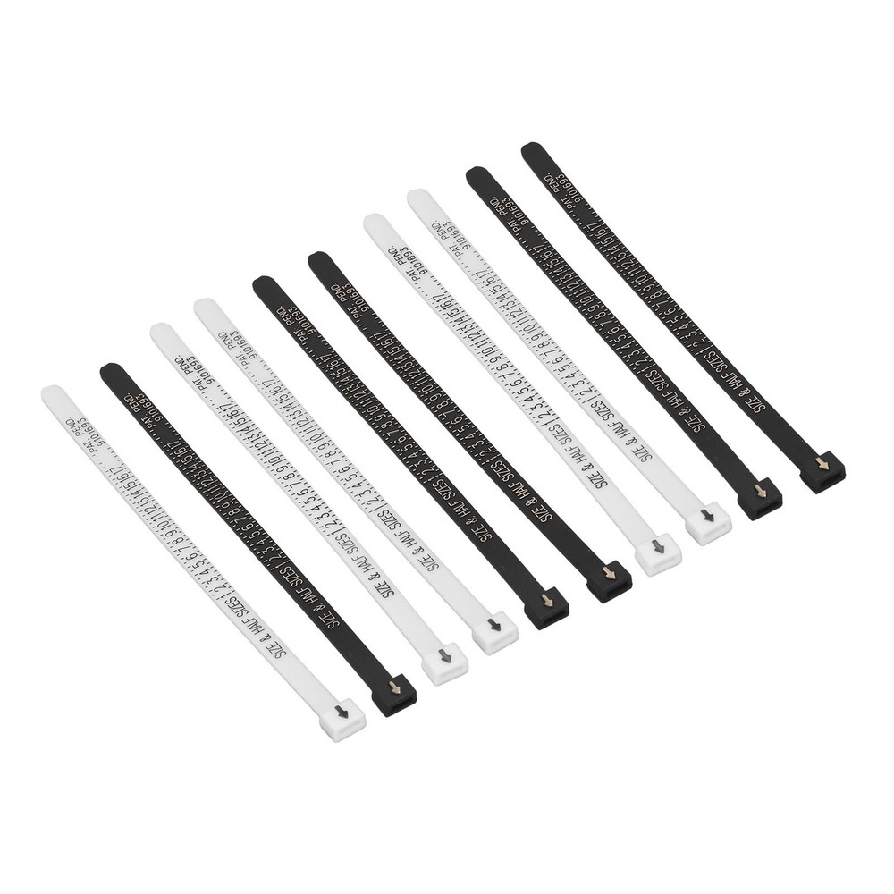 10 Pcs Ring Sizer Accurate Clear Printing Lightweight Portable Finger Ring Sizer