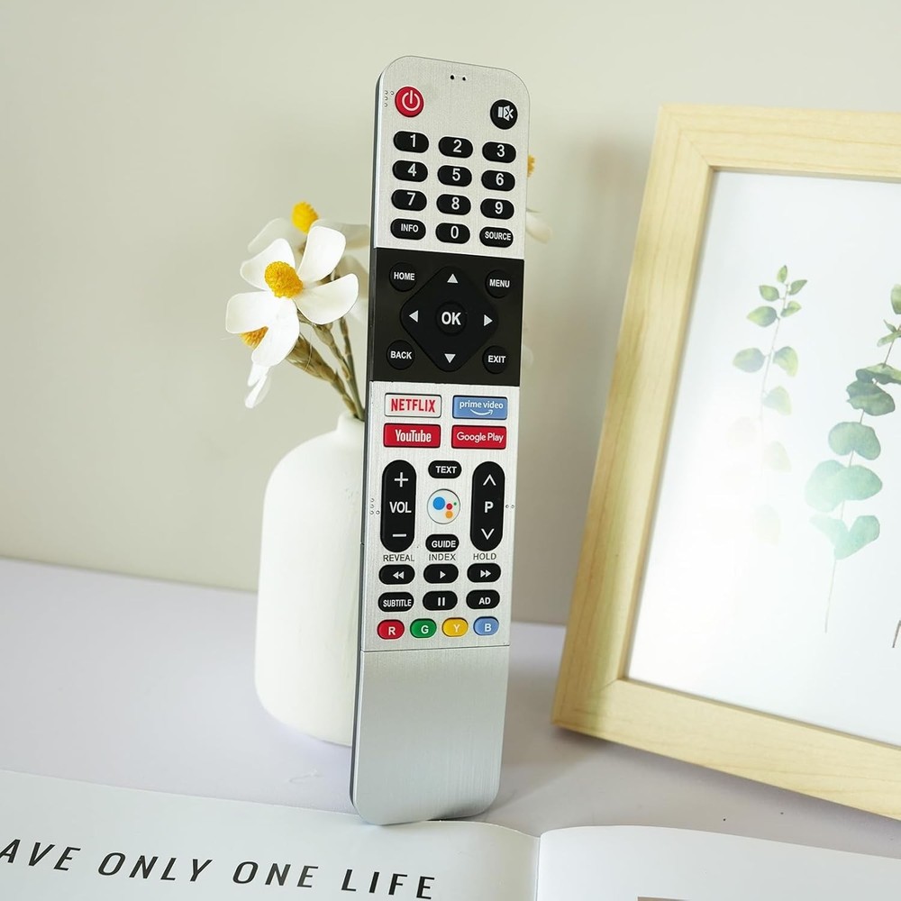 Universal Replacement Remote Control Compatible for Skyworth Android Silver