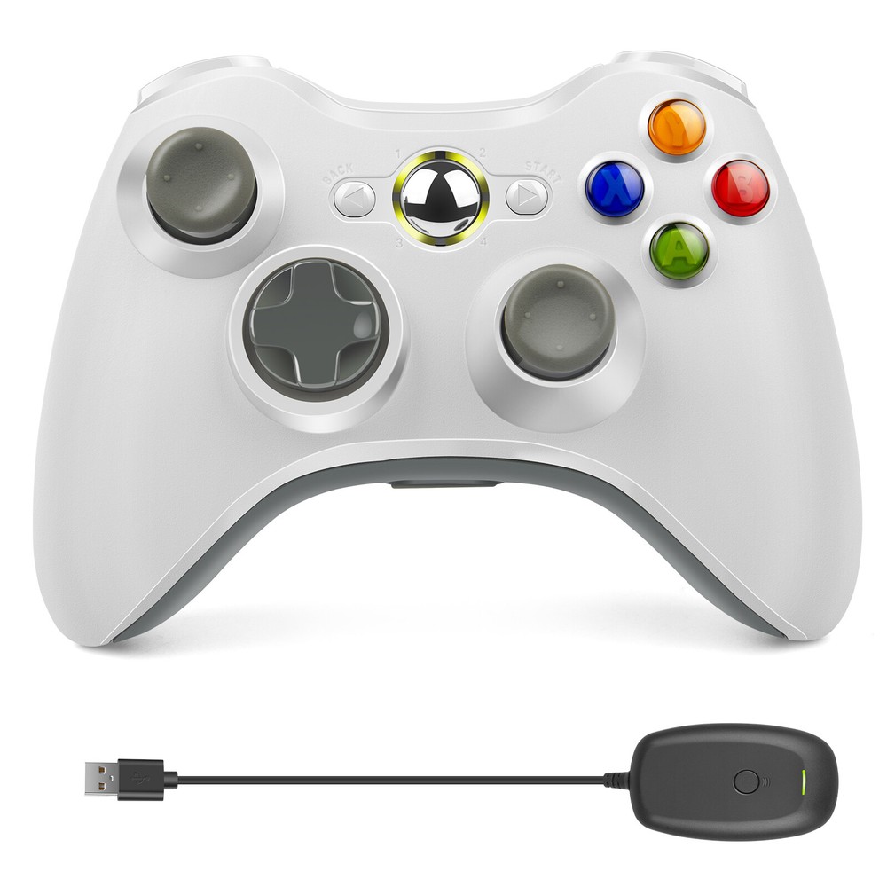 Wireless Controller For Microsoft Xbox 360/ 360Slim/ 360E for Windows 11/10/8/7