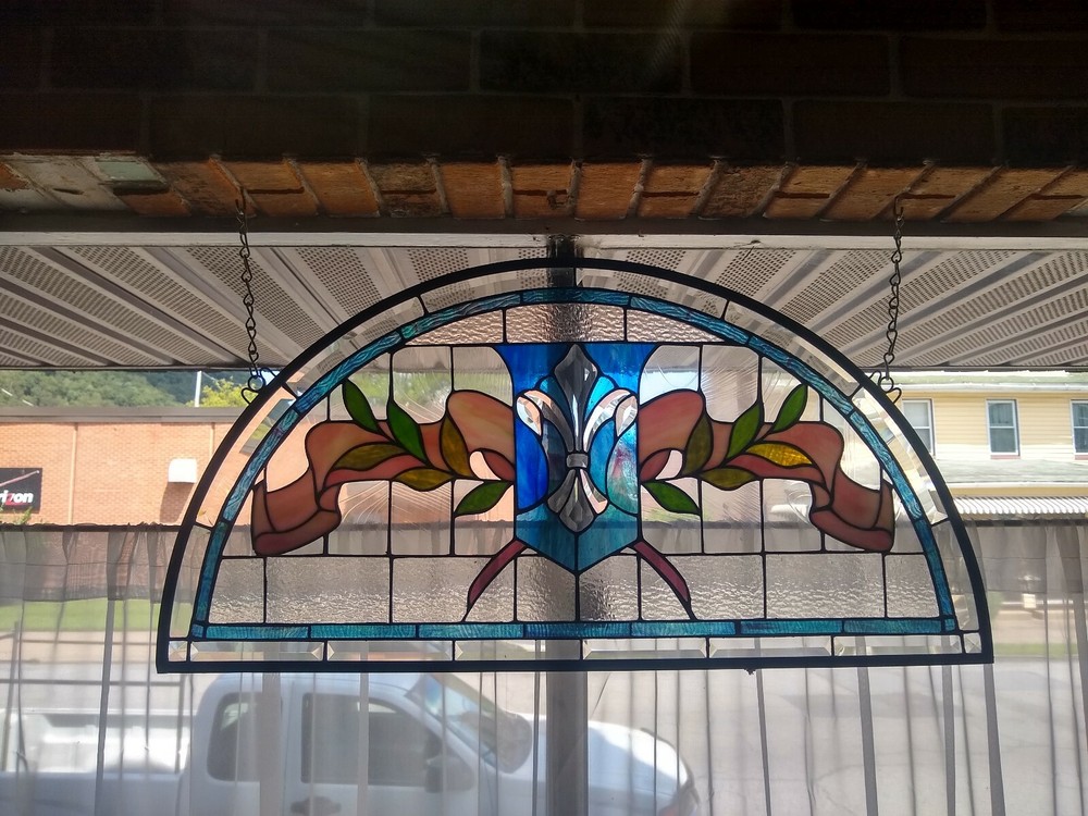 Leaded stained glass window