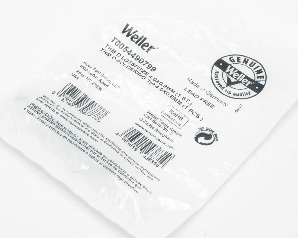 Weller THM D Chisel Soldering Tip
