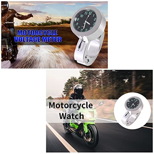 Motorcycle Handlebar Clock, Universal Split Ring Mount Aluminum Motorcycle