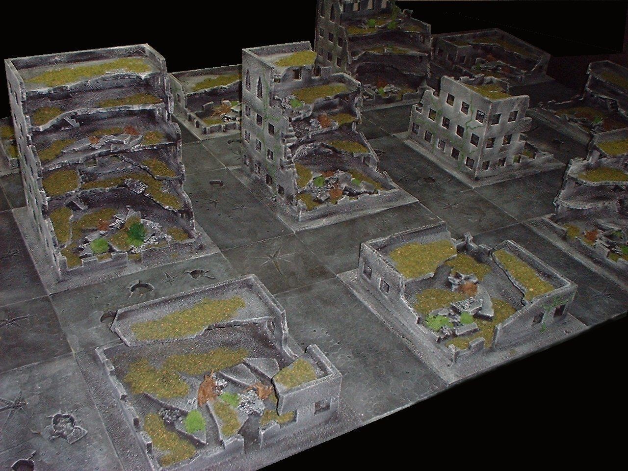 4x6' City of death terrain scenery lot suitable for use with 40k or 28mm games