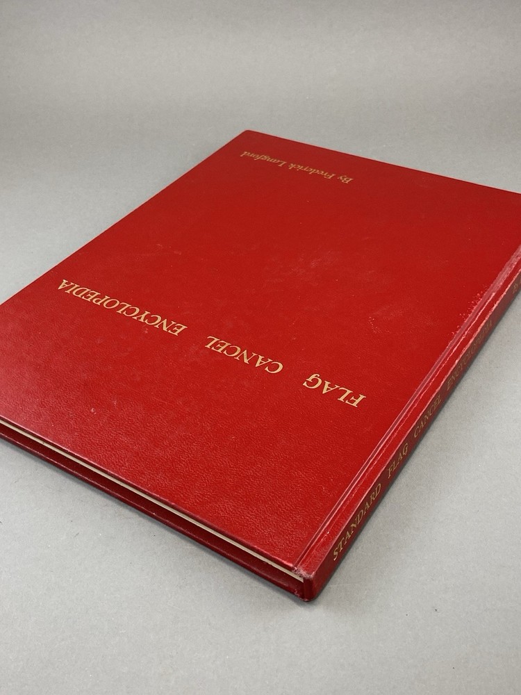 Vintage 1976 Standard Flag Cancel Encyclopedia by Frederick Langford - Signed