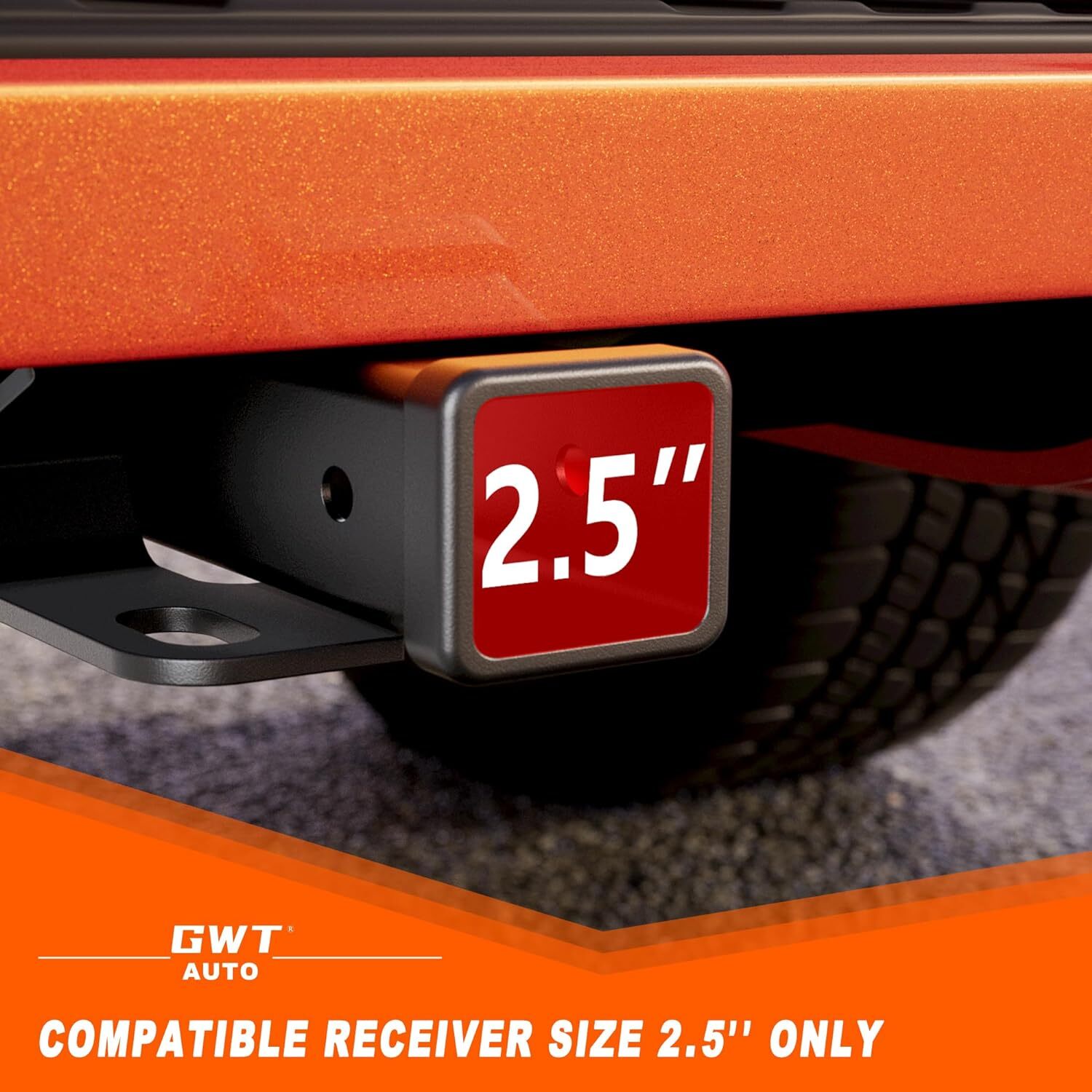 Adjustable Trailer Hitch 2.5'' Receiver 8'' Drop Towing Hitch 18500 LBS Tri-Ball