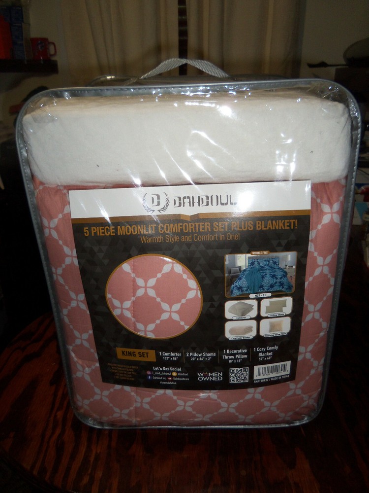 DAHDOUL 5 pc Piece Comforter Set - KING