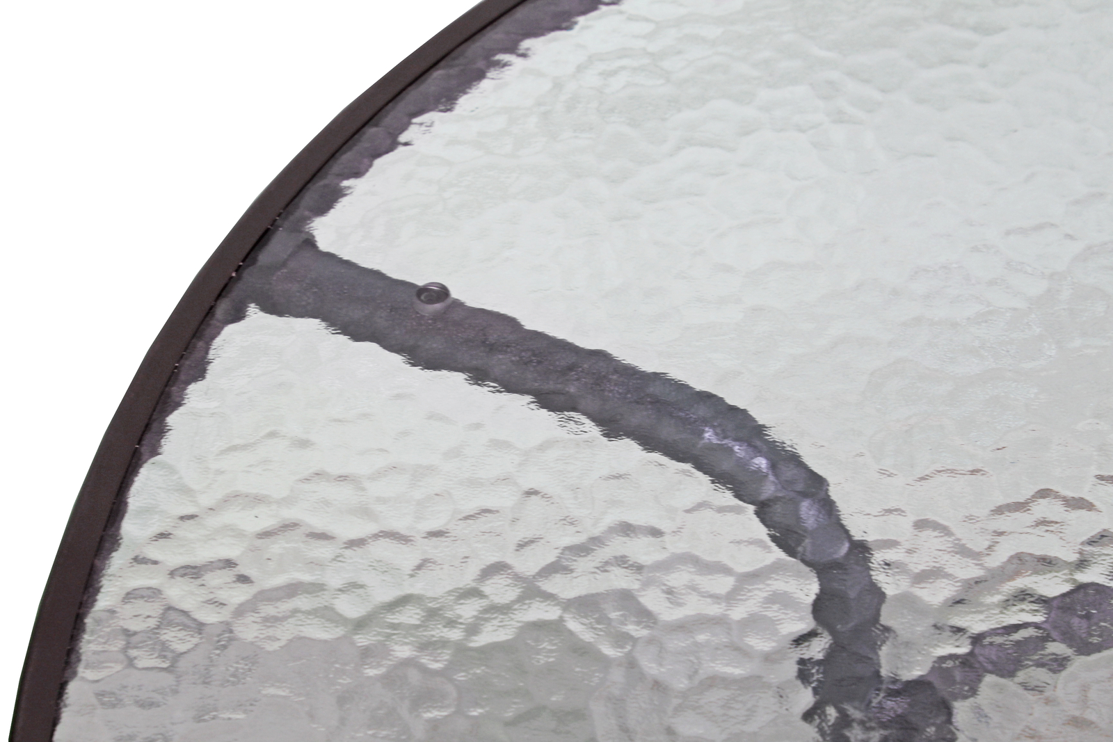 Rio Brands Sienna Round Glass Top Table, 40-Inch