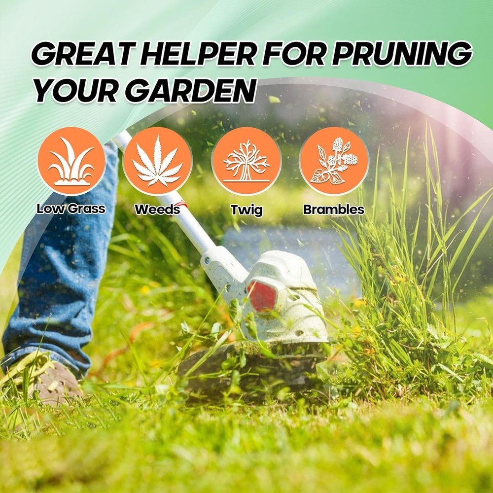 String Trimmer Line .095", 150 Feet Weed Eater String, Twisted Trimmer Line for