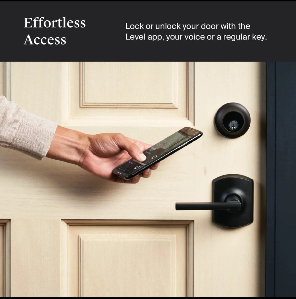 Level Lock - The Invisible Smart Lock - Black Matte