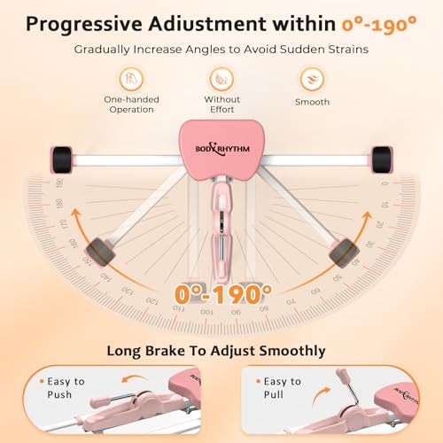 BODY RHYTHM Leg Stretcher - Split Machine for Leg Stretching - Flexibility Pink