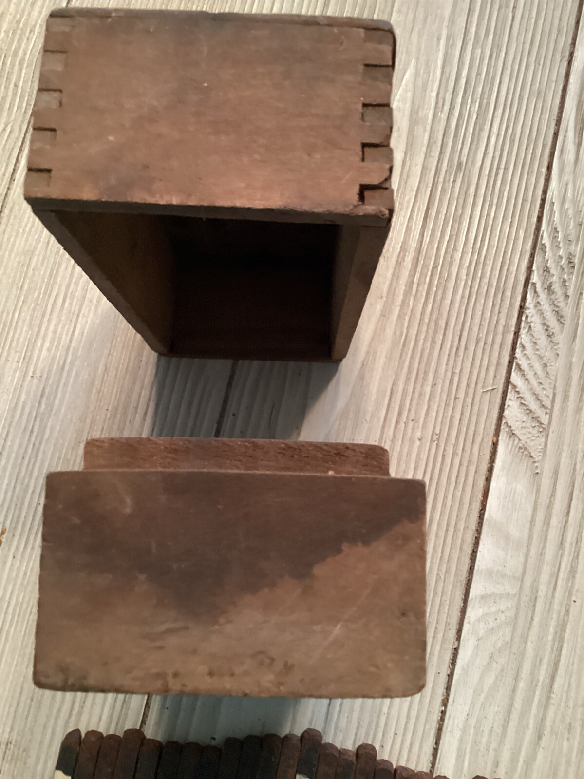 VTG Box Of Machinists Steel Letters. Set Of 28