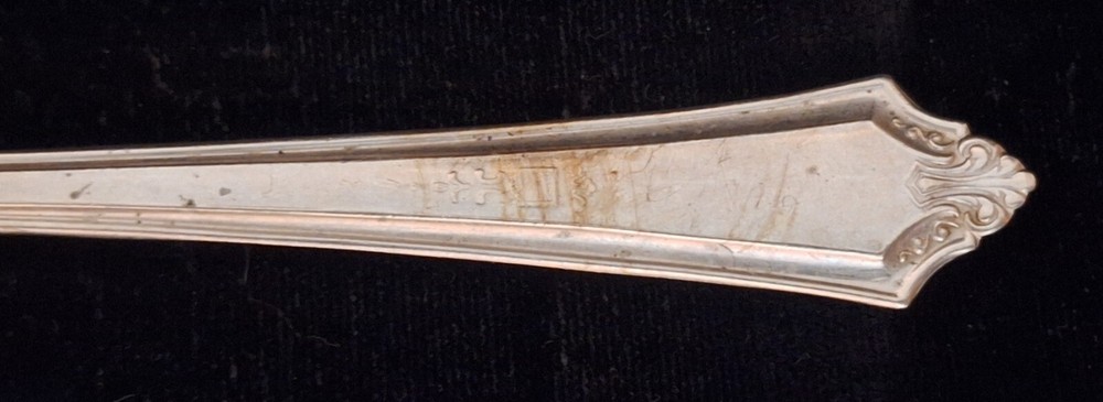 VINTAGE ANNETTE SILVORE SILVERPLATE FLATWARE BUTTER KNIFE