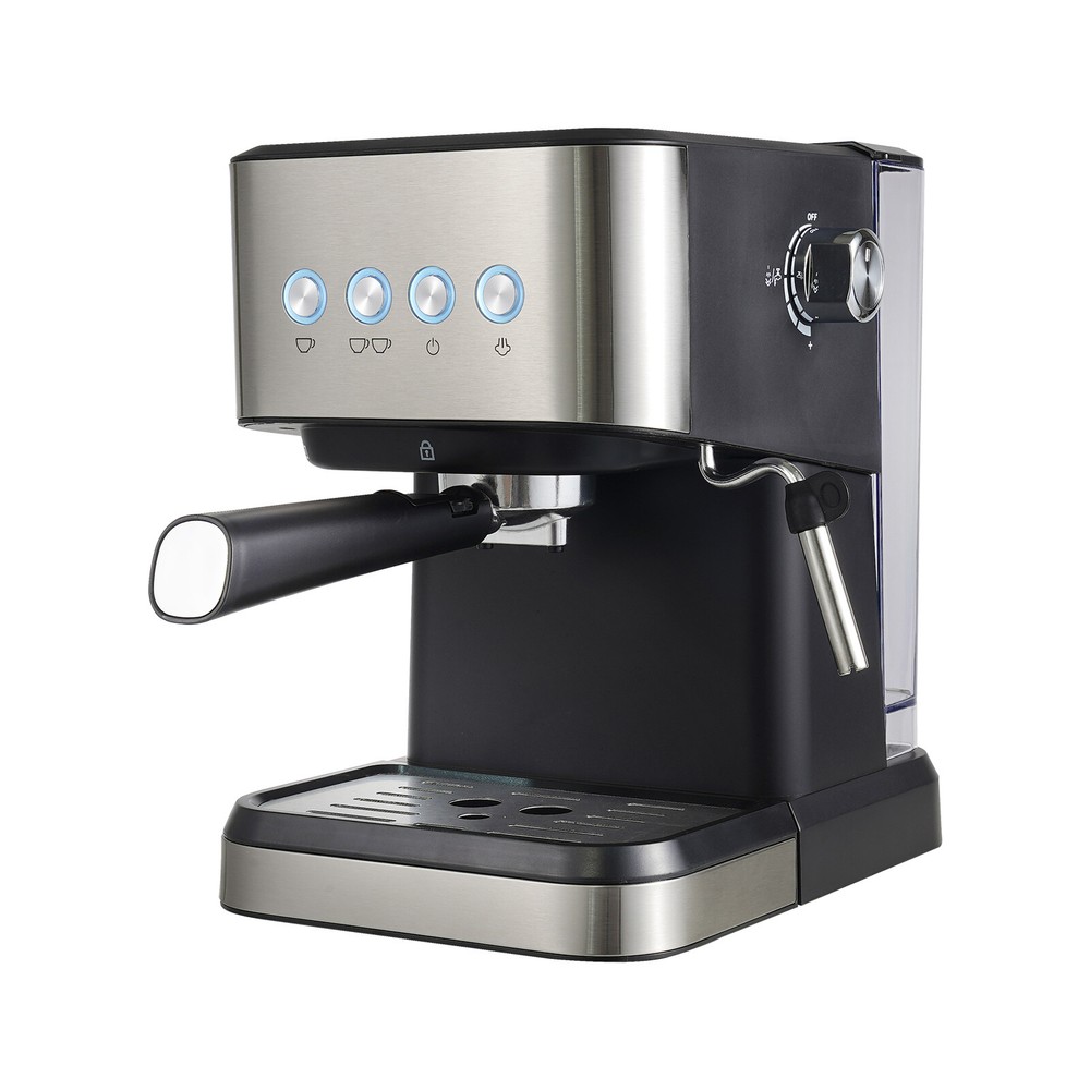 Small Drip Coffee Machine 1.5L, Semi-Automatic with Spoon & Tamper