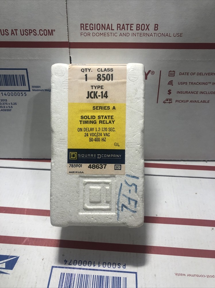 Square D 8501 JCK14 Solid State Timing Relay On Delay 1.2-120 Seconds 24V #B20