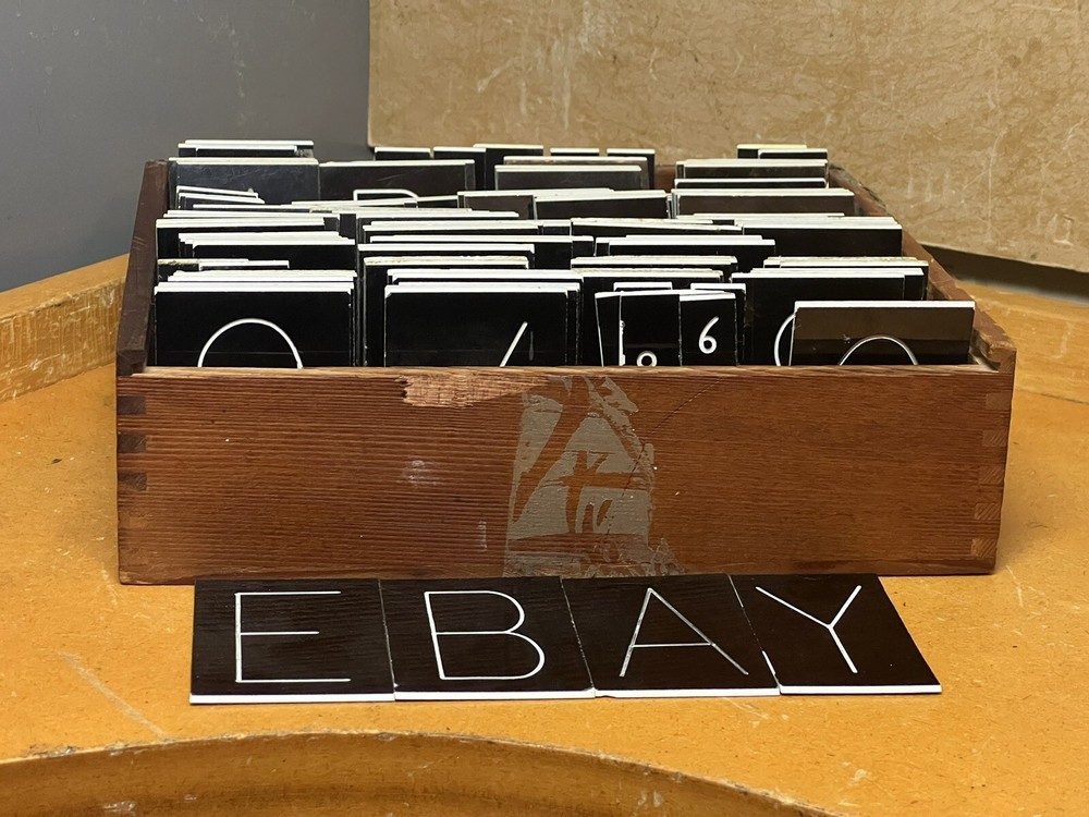 Jewelry Large Hard Plastic engraving fonts ~