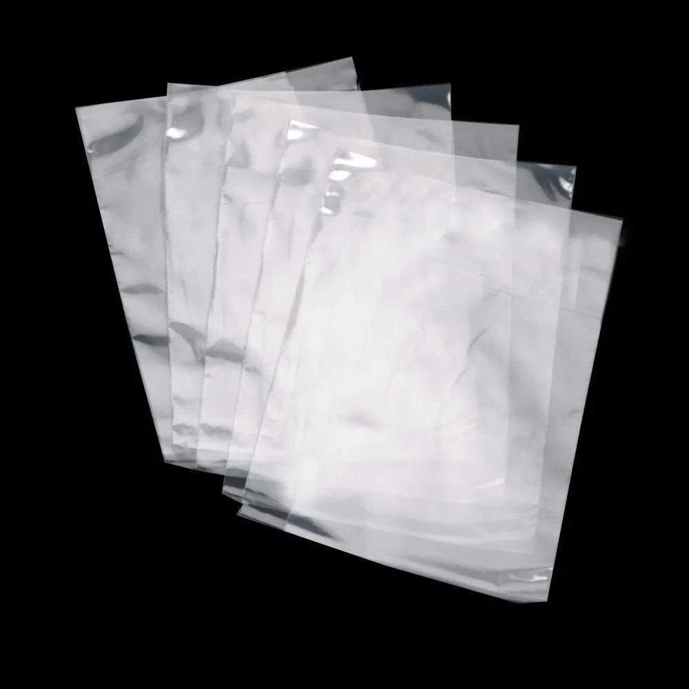 Clear Poly Bags 1-Mil Flat Open Top Plastic Packaging Packing Multiple Sizes