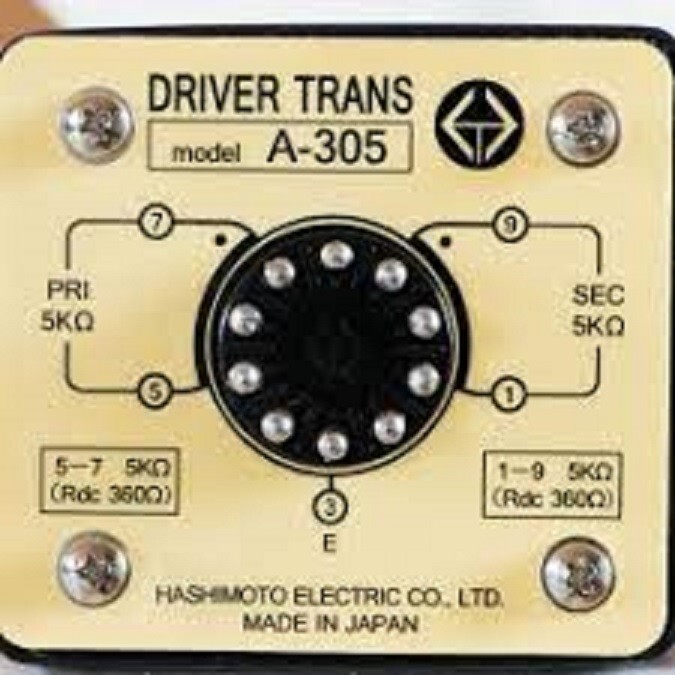 Hashimoto A-305 (Sansui) Inter-stage Transformer 5kΩ 1:1 30mA  (Tango NC-20:Eqv)