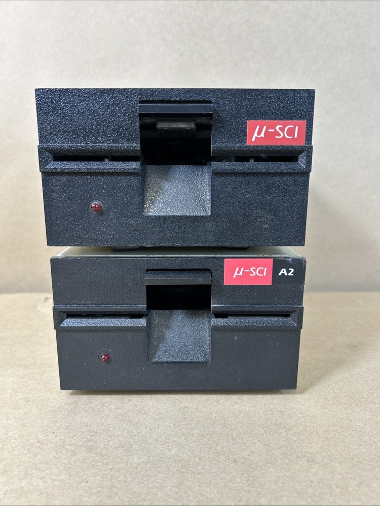 2 Vintage U-SCI MICROSCI 80/64e 5.25 Inch 5¼" Floppy Disk Drives untested