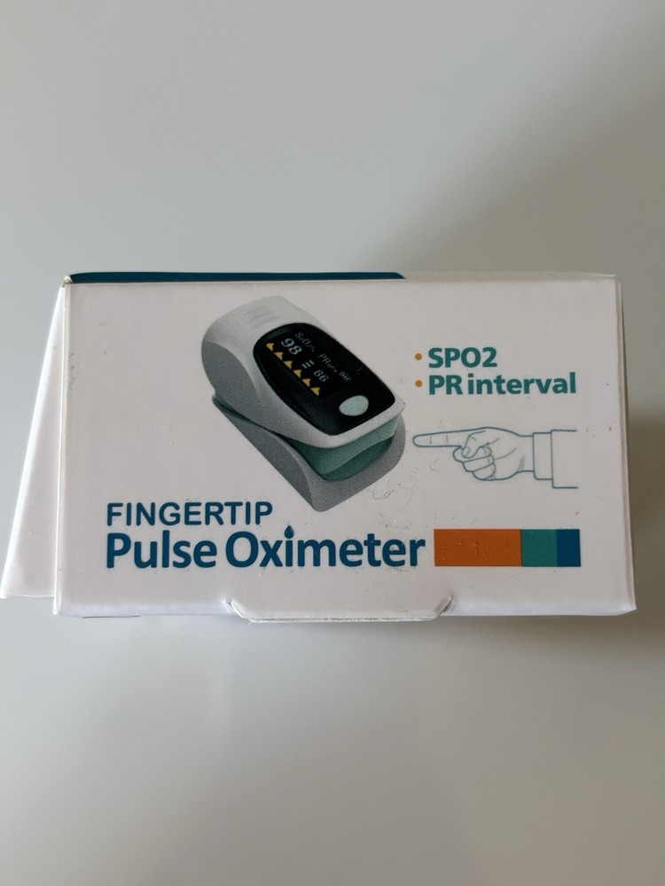 Fingertip Oximeter. Display Model C101A3. Multi-Feature White Black