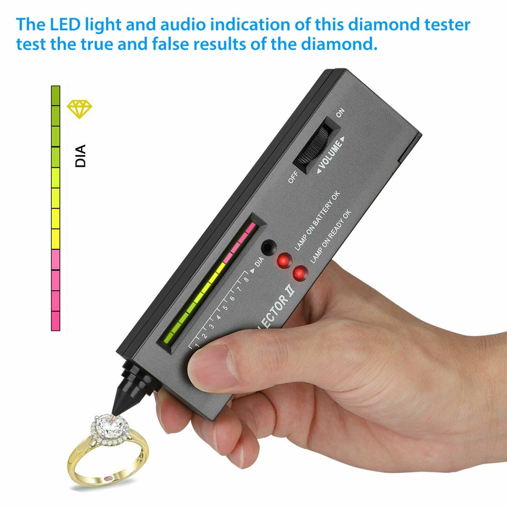 Testing Tool Kit Portable Diamond Tester Selector Illuminated Jewelry Gemstone