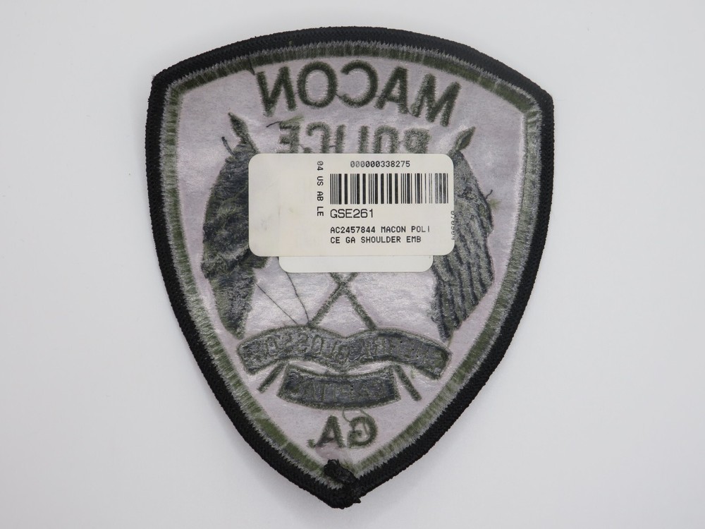 Macon Georgia Police Patch subdued patch