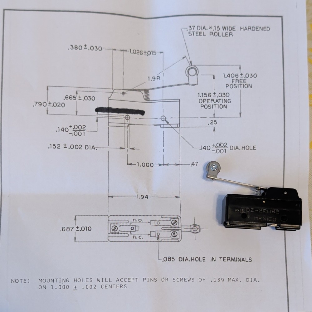 BZ-2RW82 Basic Switch Roller switch Micro switch SPDT 15A BZ Series BZ-2RW82