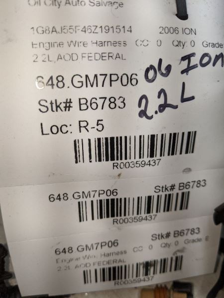 ION 2006 Engine Wire Harness 359437