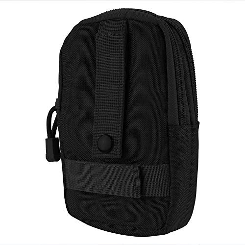 Backpack Strap Pouch, Smartphone Strap Pack, Black Pouch with 4” Mod Strap