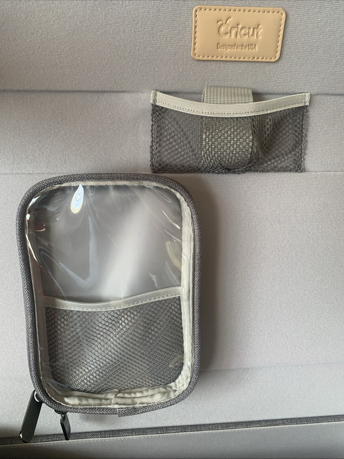 Cricut Craft Tote Travel Storage Handle Wheels Tweed Rolling Arts & Craft Case