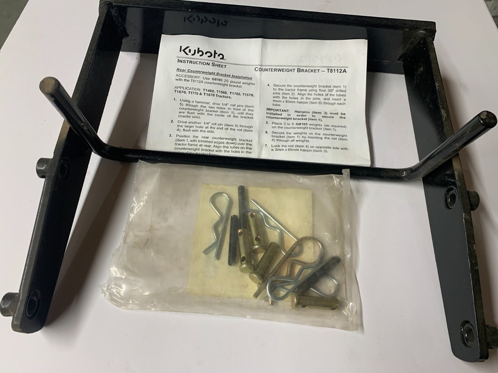 Counterweight Rear Bracket (only)