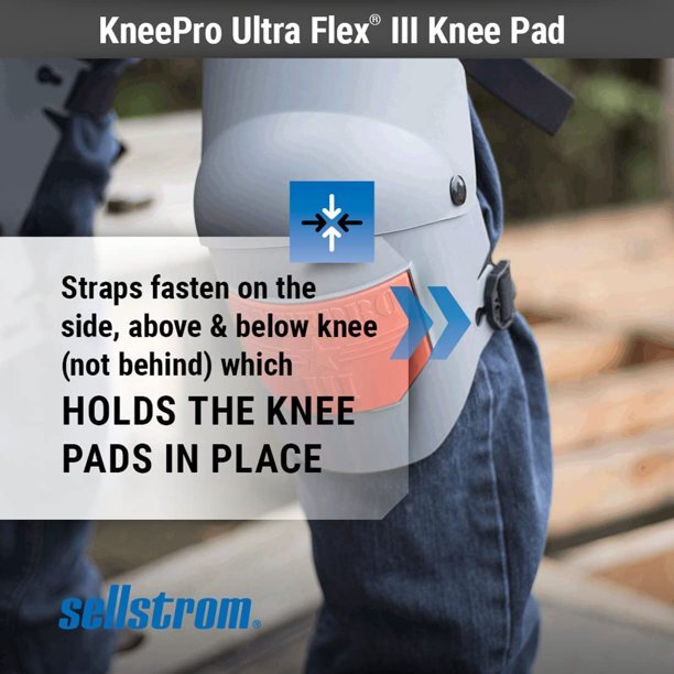 Ultra Flex III KneePro Work Knee Pads Construction Flooring Roofing Landscaping