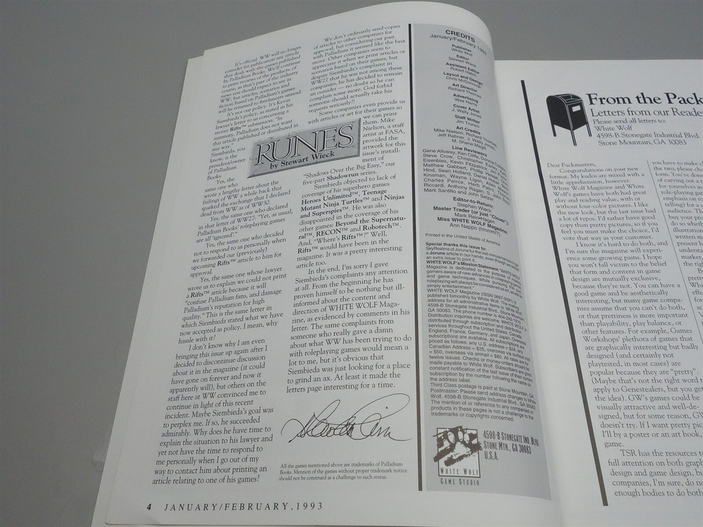 White Wolf Magazine: Issue # 34