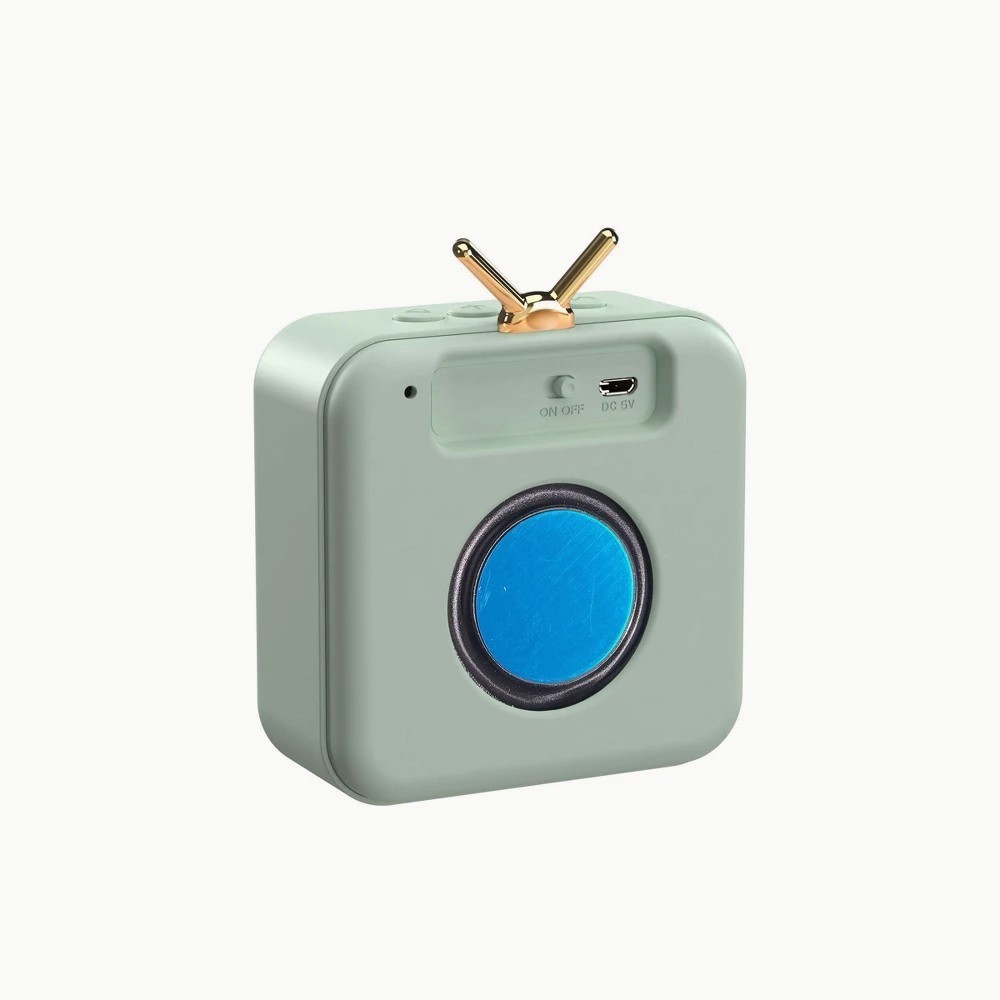 GEMS Retro Speaker - Light Green: Rechargeable Micro USB Portable Device