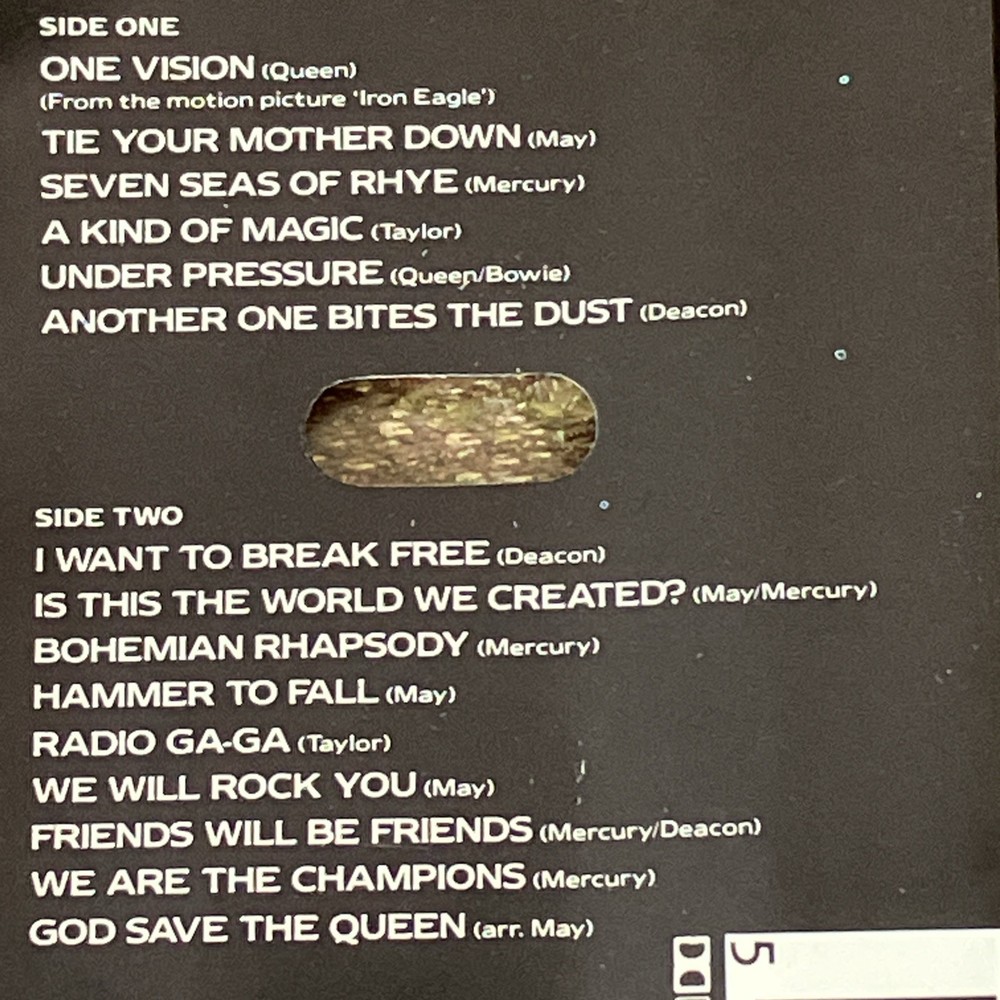 Queen Live Magic Cassette Tape Fully Play Tested