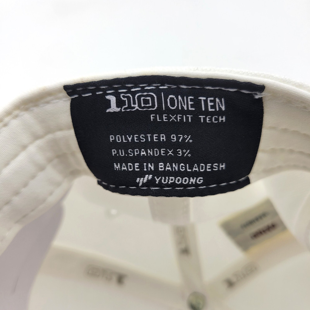 One Ten 110 Pro-Formance Mens One Size White Strapback Flexfit Tech Hat Cap