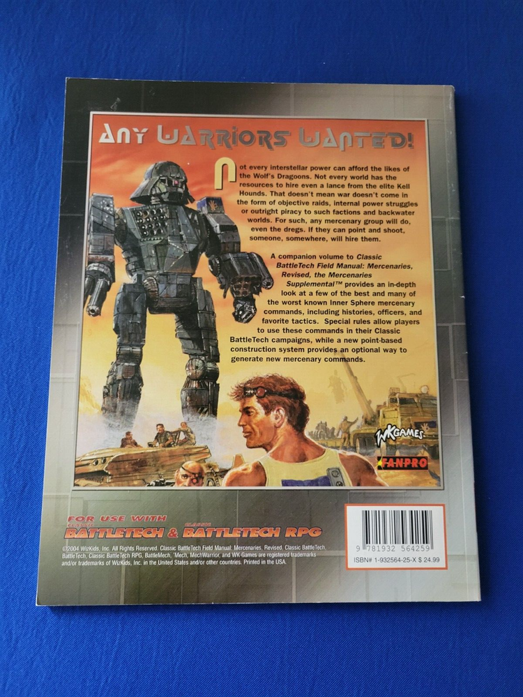 Mercenaries Supplemental - Classic Battletech 35016