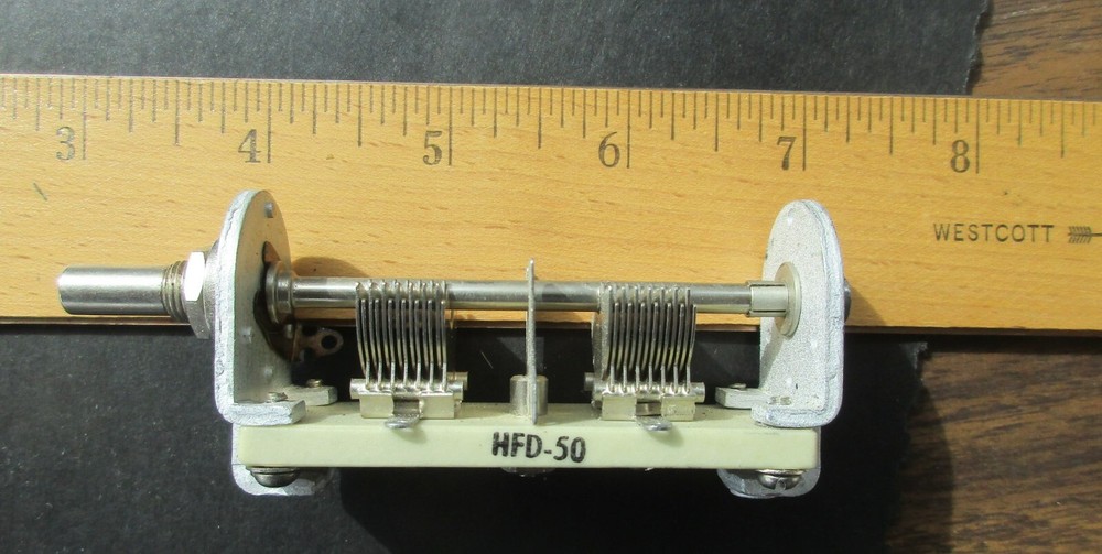 Hammarlund Air Variable Capacitor - HFD-50 Dual Sections