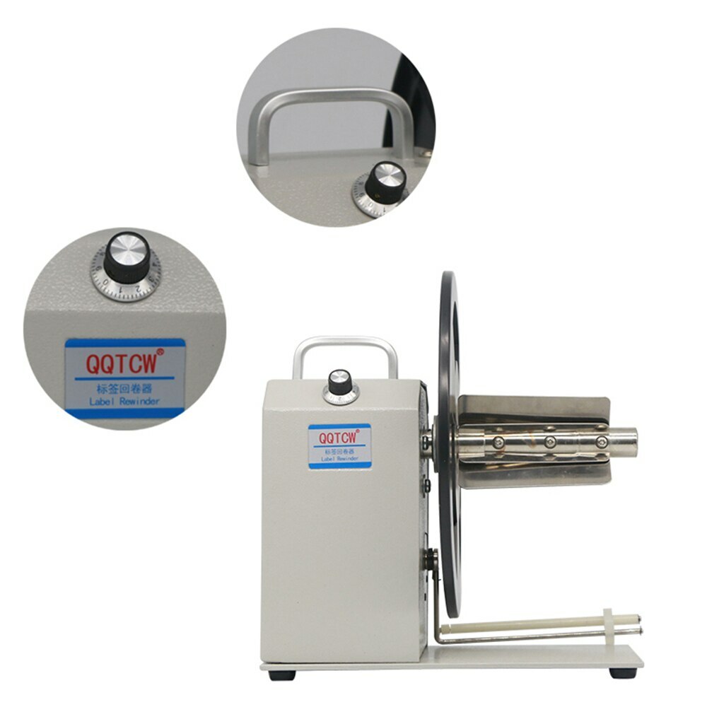 Automatic Label Rewinding Machine Barcode Label Rewinder Stickers Turning Device