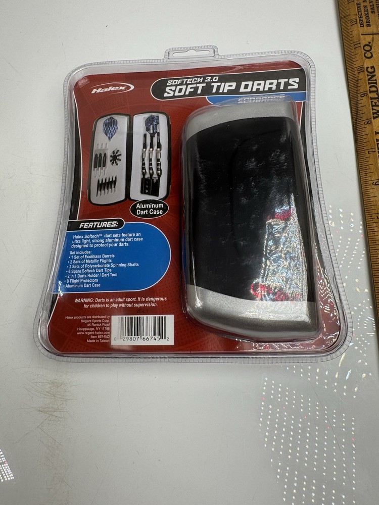 Halex Softech 3.0 Soft Tip Darts Ecobrass with Case New