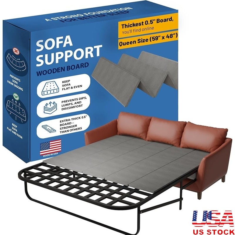 Sleeper Sofa Support Board Durable Wood Platform Extra Comfort Sofa Beds New
