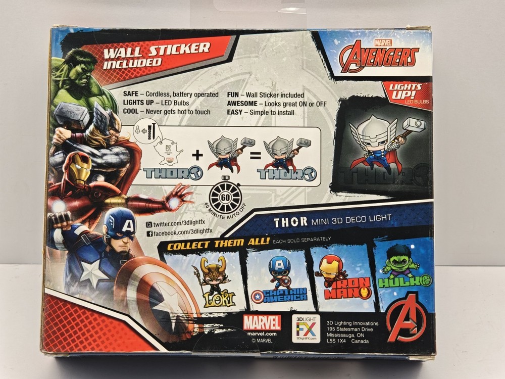 Marvel Avengers Mini 3D Deco Light | Thor