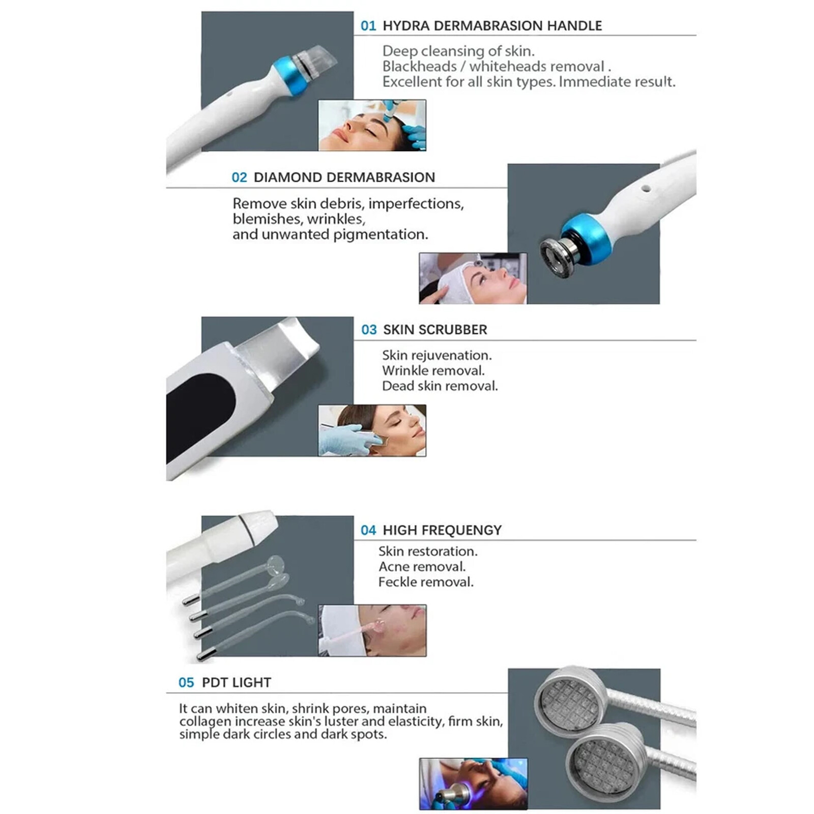 14in1 Hydra Spa Facial Beauty Machine Hydro Dermabrasion Skin Cleaning Face LijK