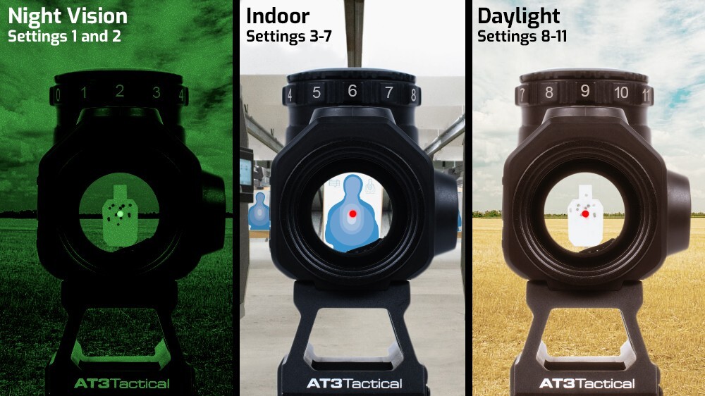 AT3™ ALPHA + RRDM Red Dot Kit - Includes Red Dot Sight & 3x Magnifier