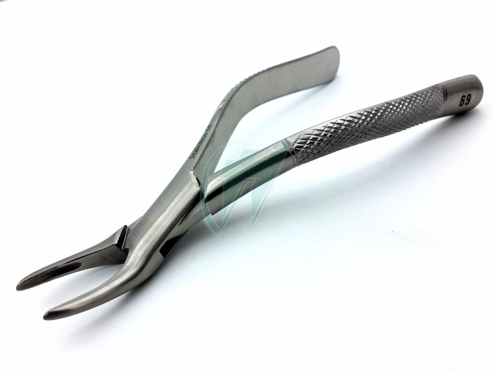 Dental Tooth Upper Lower Roots Passivated Extraction Extracting Forceps #69