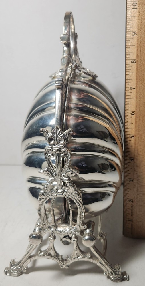 Ornate, English Silverplate Bun/Biscuit Warmer