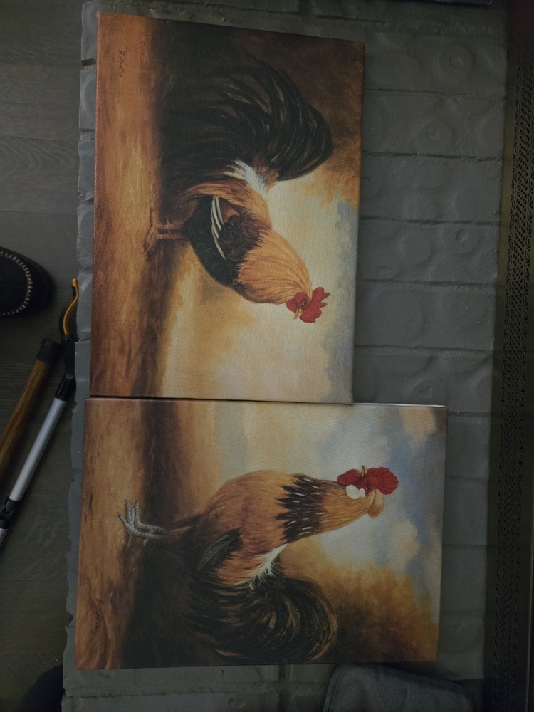ceramic roosters large Plus Two Prints.