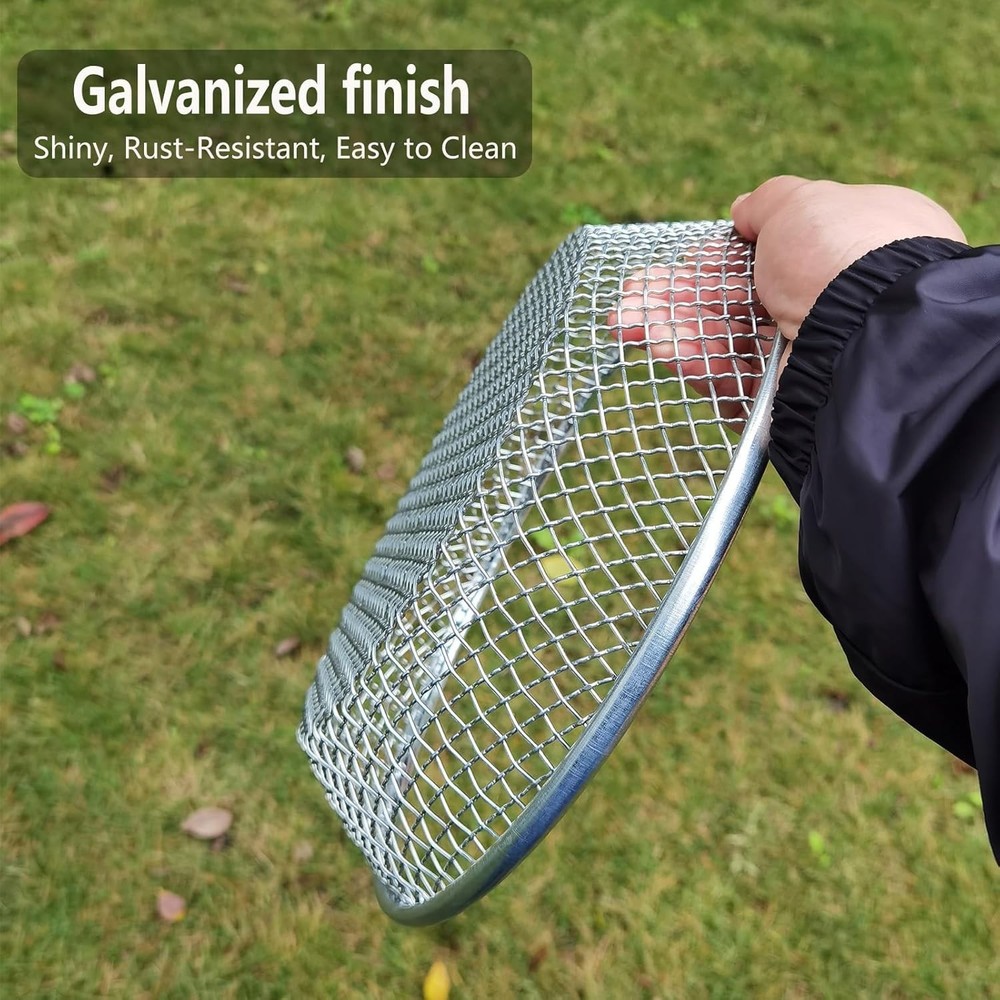 Galvanized Garden Sifters - 3 Pack for Efficient Composting