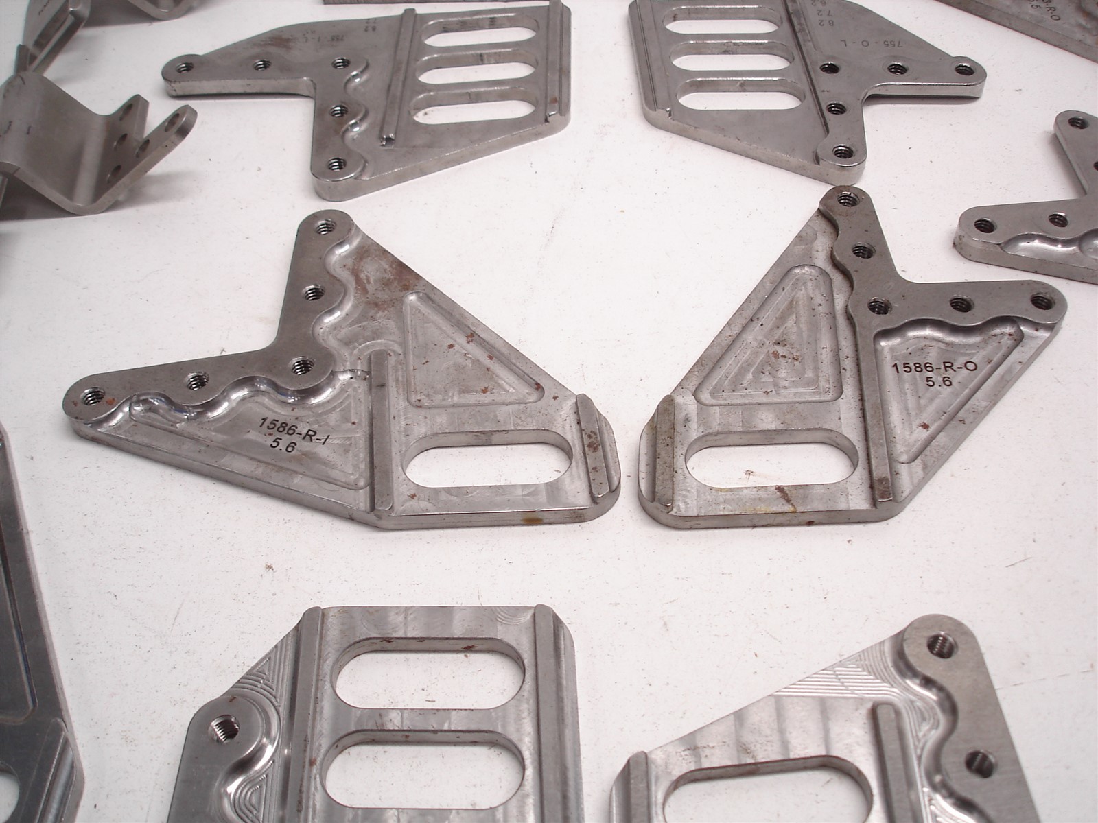 22 NASCAR LOWER CONTROL ARM STEEL MOUNTING BRACKETS / PLATES FOR ECCENTRIC SLUGS