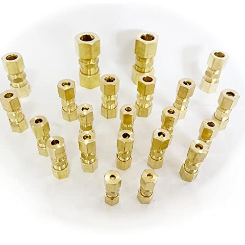 Brass Compression Tube Fitting, Comp Union Coupling Assortment Kit Type A